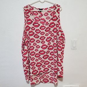Torrid Lips Tank Top Blouse